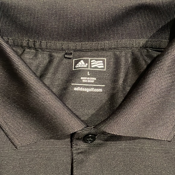 Adidas Golf Polo Shirt – Men’s L (Black) - Picture 3 of 7